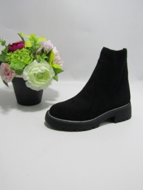 Botki damskie na płaskim (36-41) 9688A BLACK