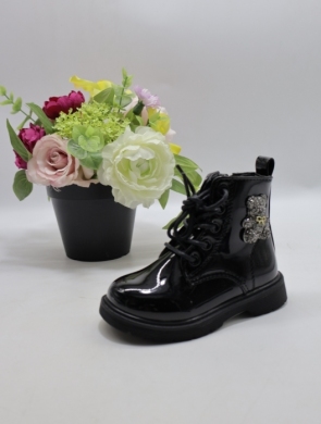 Botki dziewczęce ocieplane (20-25) 9918A BLACK