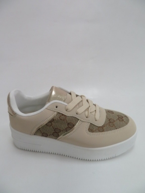 Sneakersy damskie niskie (36-41) QS-36 BEIGE