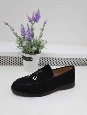 Mokasyny damskie na płaskim (36-41) 1837 BLACK