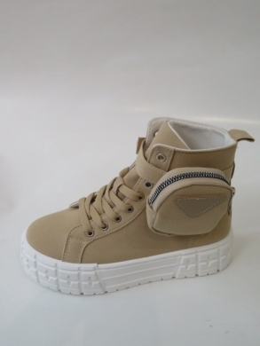 Sneakersy damskie wysokie (36-41) HR-30 KHAKI