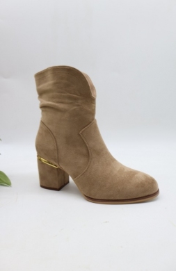 Botki damskie ocieplane na obcasie (36-41) 7261-11 KHAKI