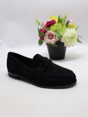 Mokasyny damskie na płaskim (36-41) H8-1051 BLACK
