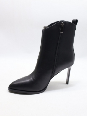 Botki damskie ocieplane na szpilce (36-41) B-316 BLACK-SKO