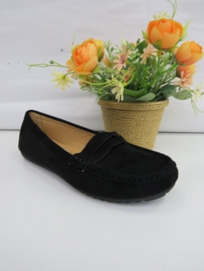 Mokasyny damskie na płaskim (36-41) N22-868 BLACK