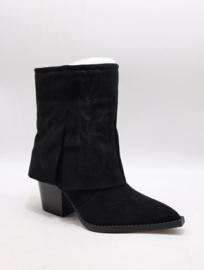 Botki damskie na obcasie (36-41) 89-1 BLACK