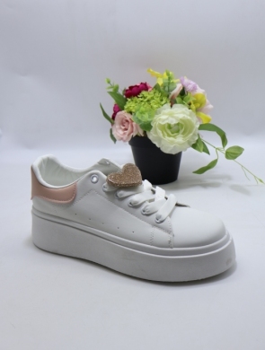 Buty sportowe damskie na płaskim (36-41) Y097 PINK