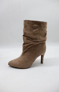 Botki damskie na szpilce (36-41) 9293 TAUPE