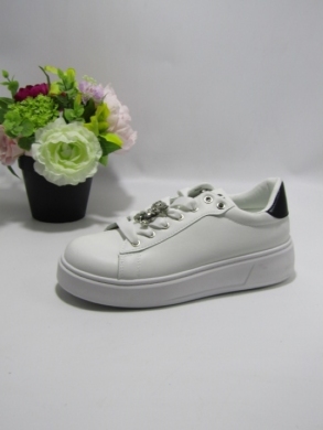 Buty sportowe damskie na płaskim (36-41) EV-392 WH/BLACK