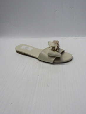 Klapki damskie na płaskim (36-41) M-62 BEIGE