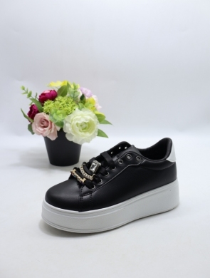 Buty sportowe damskie na płaskim (36-41) 0-1711 BLACK