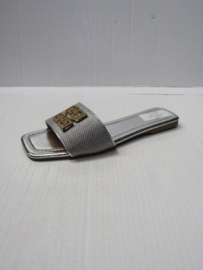 Klapki damskie na płaskim (36-41) 1639-192 SILVER