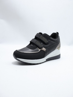 Buty sportowe damskie na koturnie (36-41) J-131 BLACK