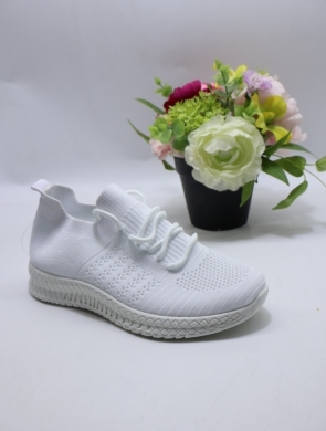 Buty sportowe damskie na płaskim (36-41) W065 WHITE