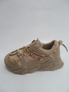 Sneakersy damskie niskie (36-41) 4172-2 KHAKI
