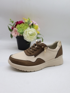 Buty sportowe damskie na płaskim (36-41) BK-616 BROWN