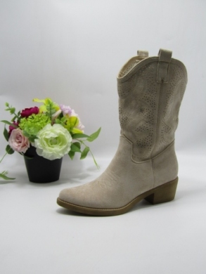 Kozaki damskie na obcasie (36-41) HQ358 BEIGE