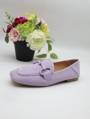 Mokasyny damskie na płaskim (36-41) 68-363 PURPLE