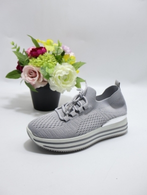 Buty sportowe damskie na płaskim (36-41) EV-28 GREY