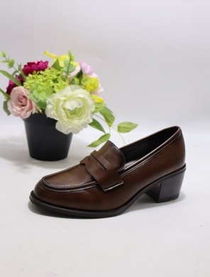 Półbuty damskie na obcasie (36-41) CHC366 BROWN