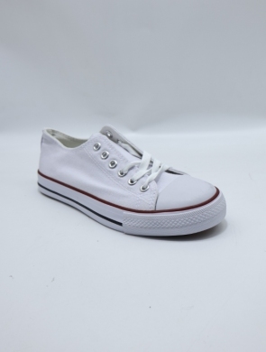Trampki damskie na płaskim (36-41) 7-B16A WHITE