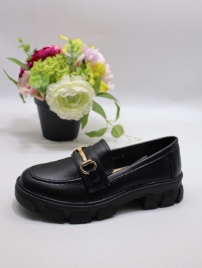Mokasyny damskie na płaskim (36-40) LP987 BLACK