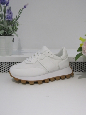 Buty sportowe damskie na płaskim (36-41) 88-107 WHITE