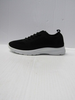 Buty sportowe damskie na płaskim (36-41) 12100-1 BLACK/WHITE