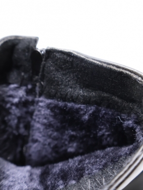 Botki damskie ocieplane na obcasie (37-42) W53 BLACK