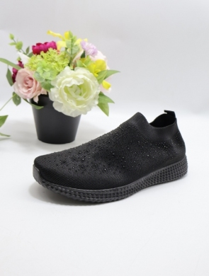 Buty sportowe damskie na płaskim (36-41) WW031 ALLBLACK