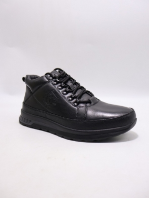 Botki męskie ocieplane (40-45) 62120-1 BLACK