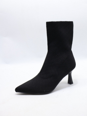 Botki damskie na szpilce (36-41) L2873 BLACK