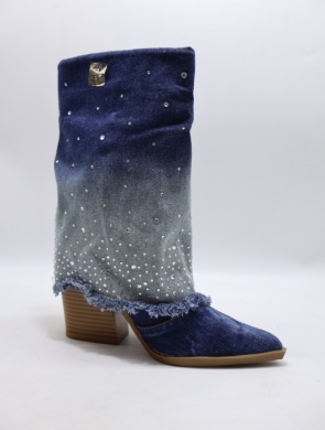 Botki damskie na obcasie (36-41) SXX-7 DBLUE