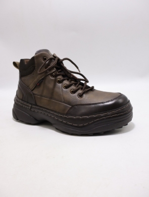 Botki męskie ocieplane (40-45) 36508-33 BROWN