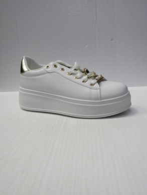 Buty sportowe damskie na koturnie (36-41) WWW-106 WHITE/GOLD