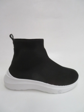 Sneakersy damskie wysokie (36-41) LS611 BLACK
