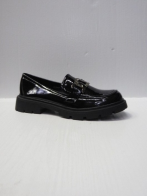 Mokasyny damskie na płaskim (36-41) 9283-P BLACK