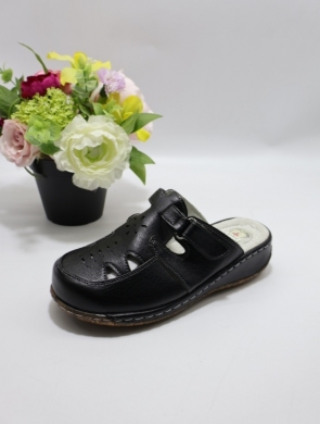 Klapki damskie na płaskim (39-42) J214 BLACK