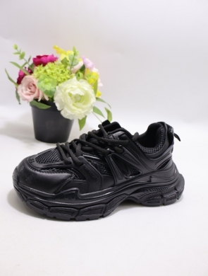Buty sportowe damskie na płaskim (36-41) XHB-201 BLACK
