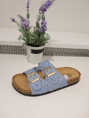 Klapki damskie na płaskim (36-41) BJ732 BLUE