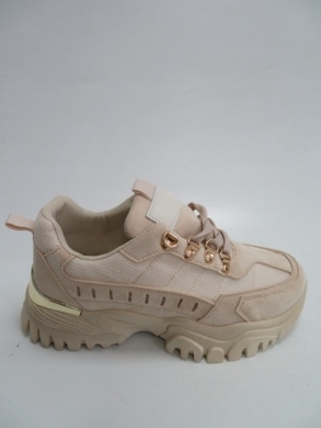 Sneakersy damskie niskie (36-41) 5311 BEIGE