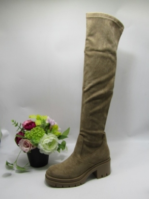 Kozaki damskie na obcasie (36-41) 8326 KHAKI