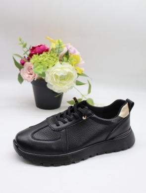 Buty sportowe damskie na płaskim (36-41) BK-615 BLACK