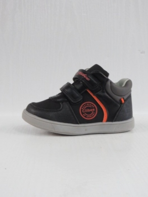 Buty sportowe chłopięce (20-25) P558 BLACK/ORANGE