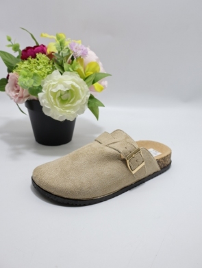 Klapki damskie na płaskim (36-41) 180A KHAKI
