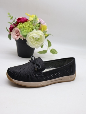 Mokasyny damskie na płaskim (36-41) 3667 BLACK