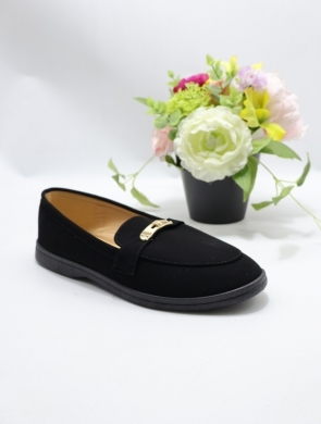 Mokasyny damskie na płaskim (36-41) DH-1150 BLACK