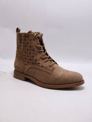 Botki damskie na płaskim (36-41) H2525-3 COFFE