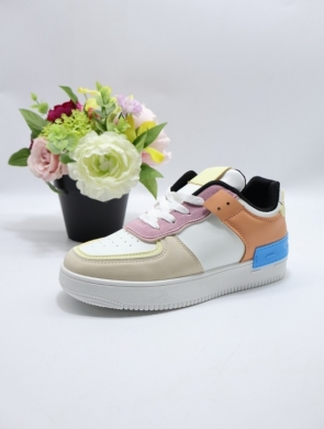 Buty sportowe damskie na płaskim (36-41) D188 WH/NUDE/VIOLET