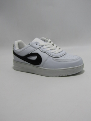 Buty sportowe damskie na płaskim (36-41) DN89-6 WH/BLACK